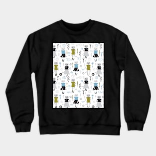 Cat Girl in Dress Crewneck Sweatshirt